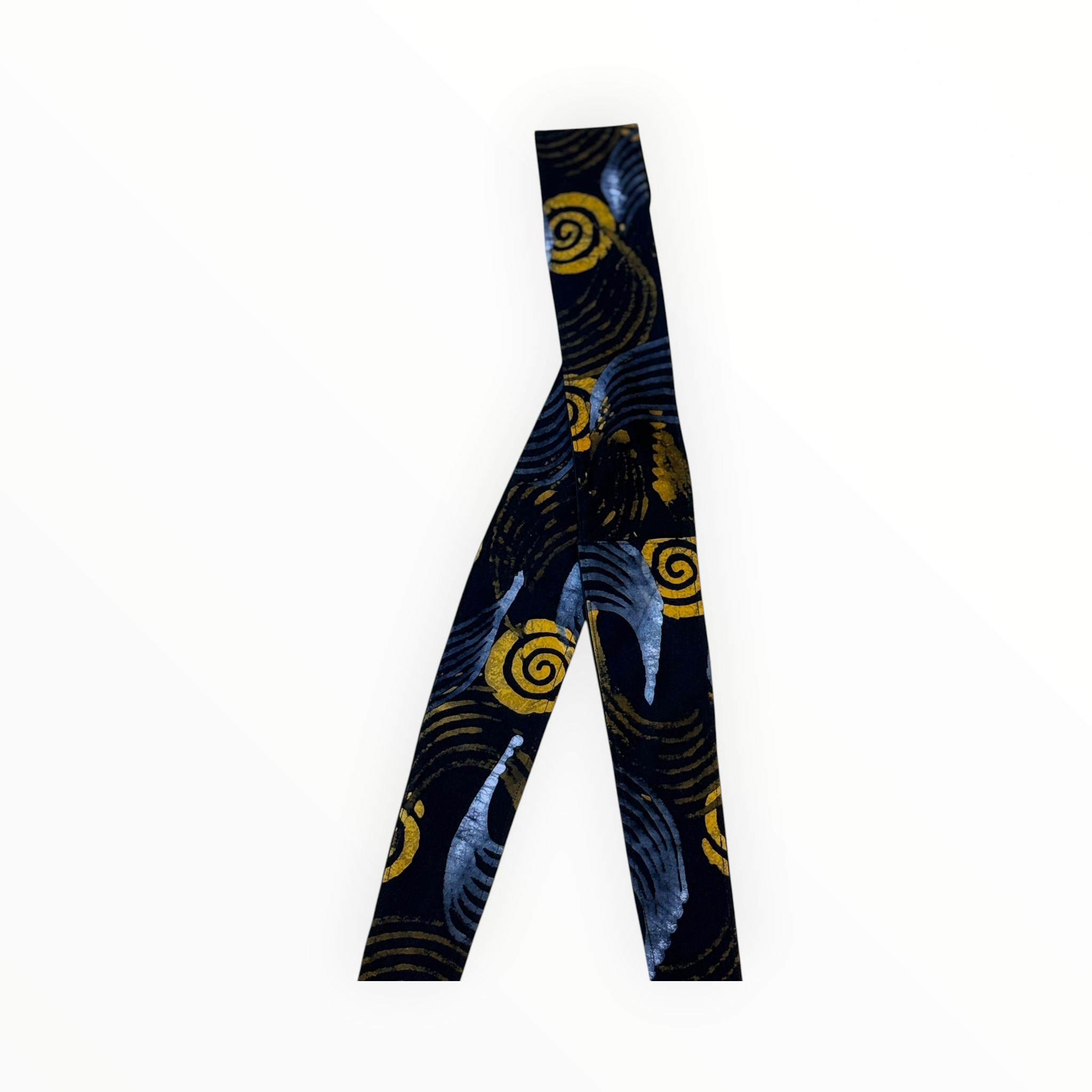 rw&a clothing Kitenge Tie Belt - Black