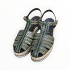 Pons Quintana Rolex Platform Sandal - Green/Tan