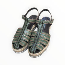 Pons Quintana Rolex Platform Sandal - Green/Tan