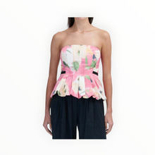Tanya Taylor Farah Top - Punchy Pink Multi