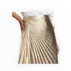 A.L.C. Tori Pleated Asymmetric Skirt - Gold