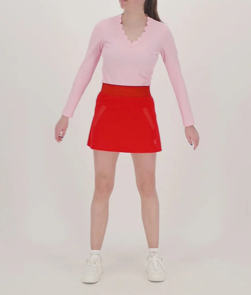 Vieux Jeu Giselle Skirt - Red