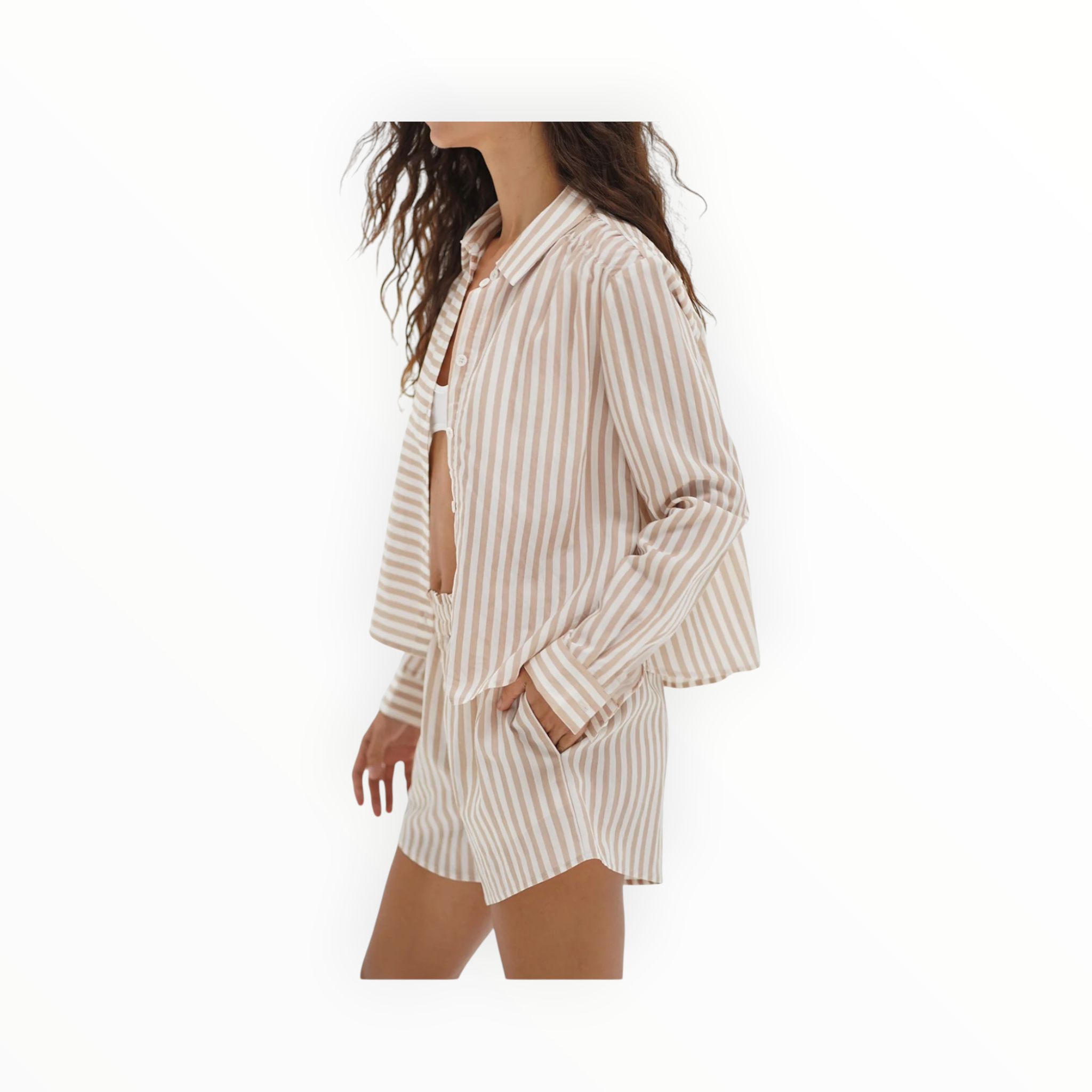 LNA Cayman Short - Sandbar Stripe