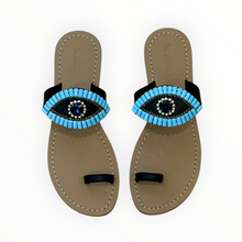 Mystique Sandals - Black/Turquoise