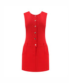 Amanda Uprichard Tori Dress - Ruby