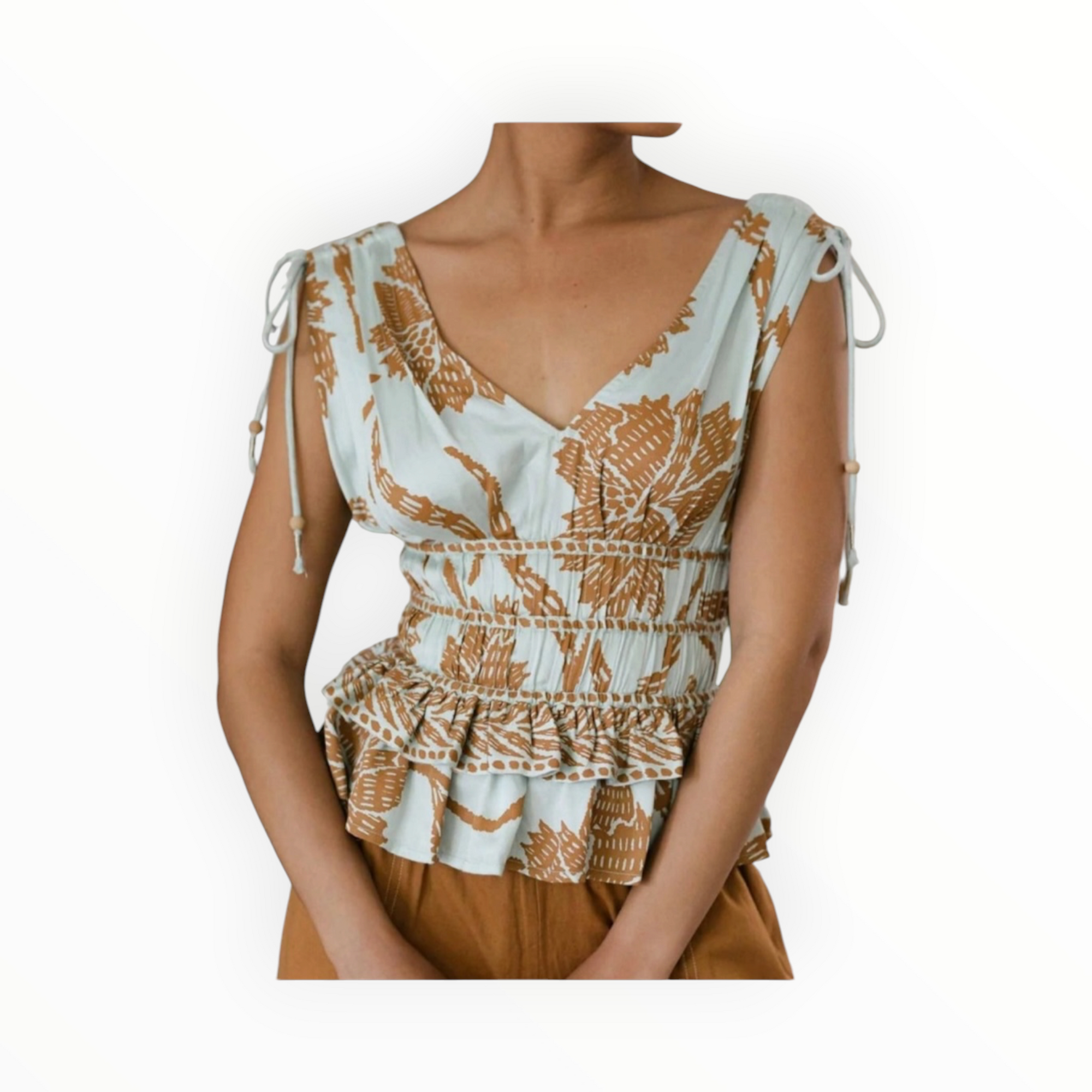 Omika Adaline Blouse - Nia Seafoam