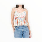 Christy Lynn Ashton Top - Ivory Garden Print