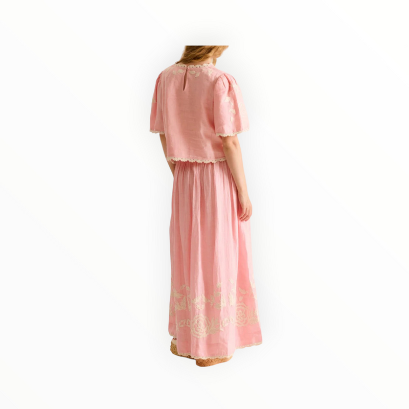 Carolina K Larissa Skirt - Quartz Pink