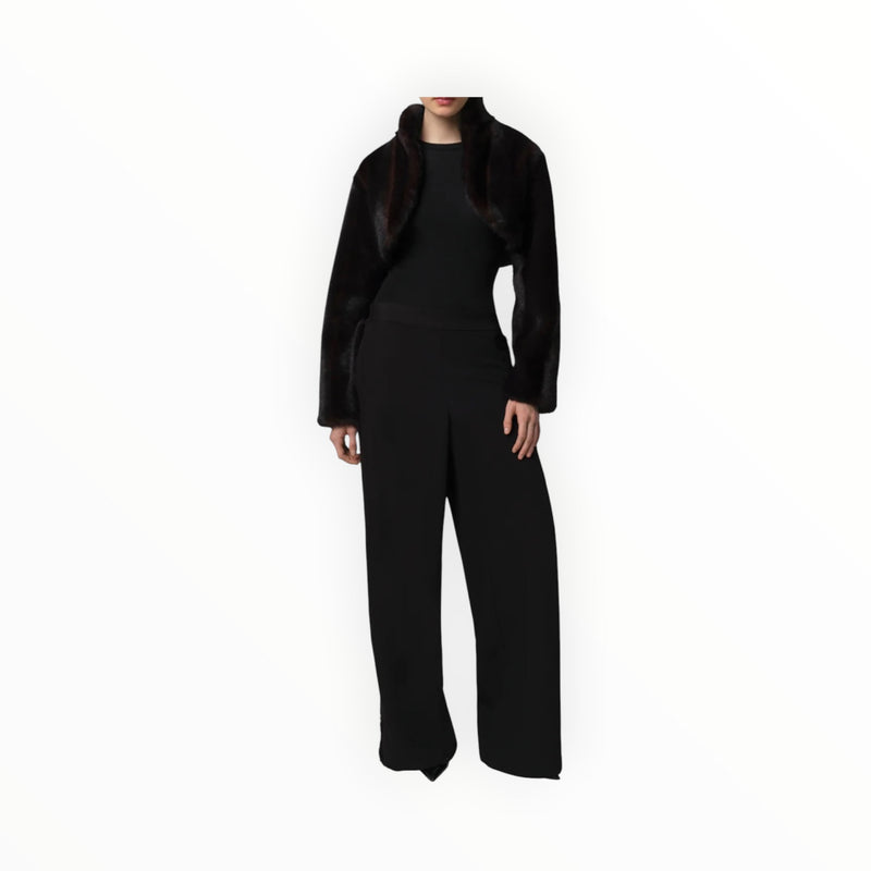 Apparis Odette Shaved Mink - Noir Multi