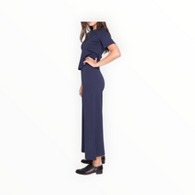 Ripley Rader Ponte Knit Cropped Wide Leg Pant - Navy