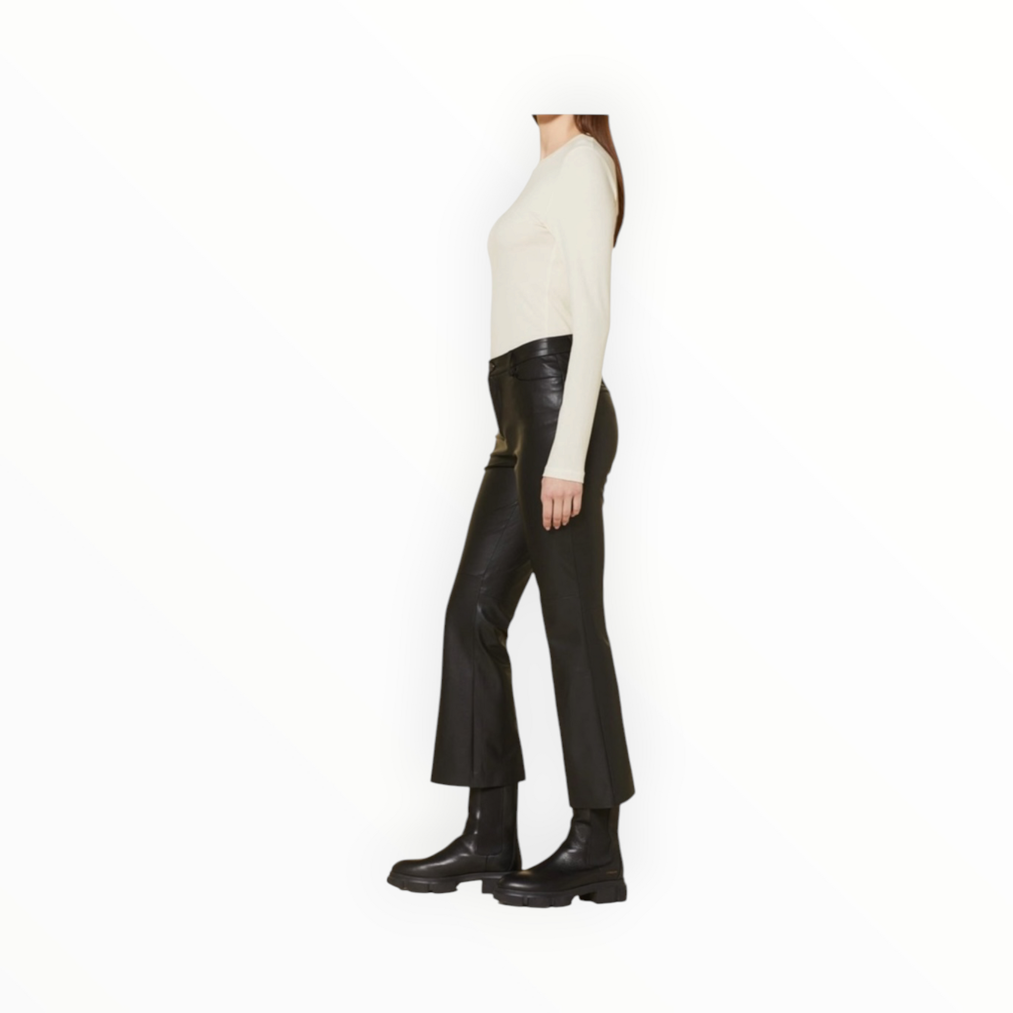 MAC Aida Kick Veagan Leather Pants - Black