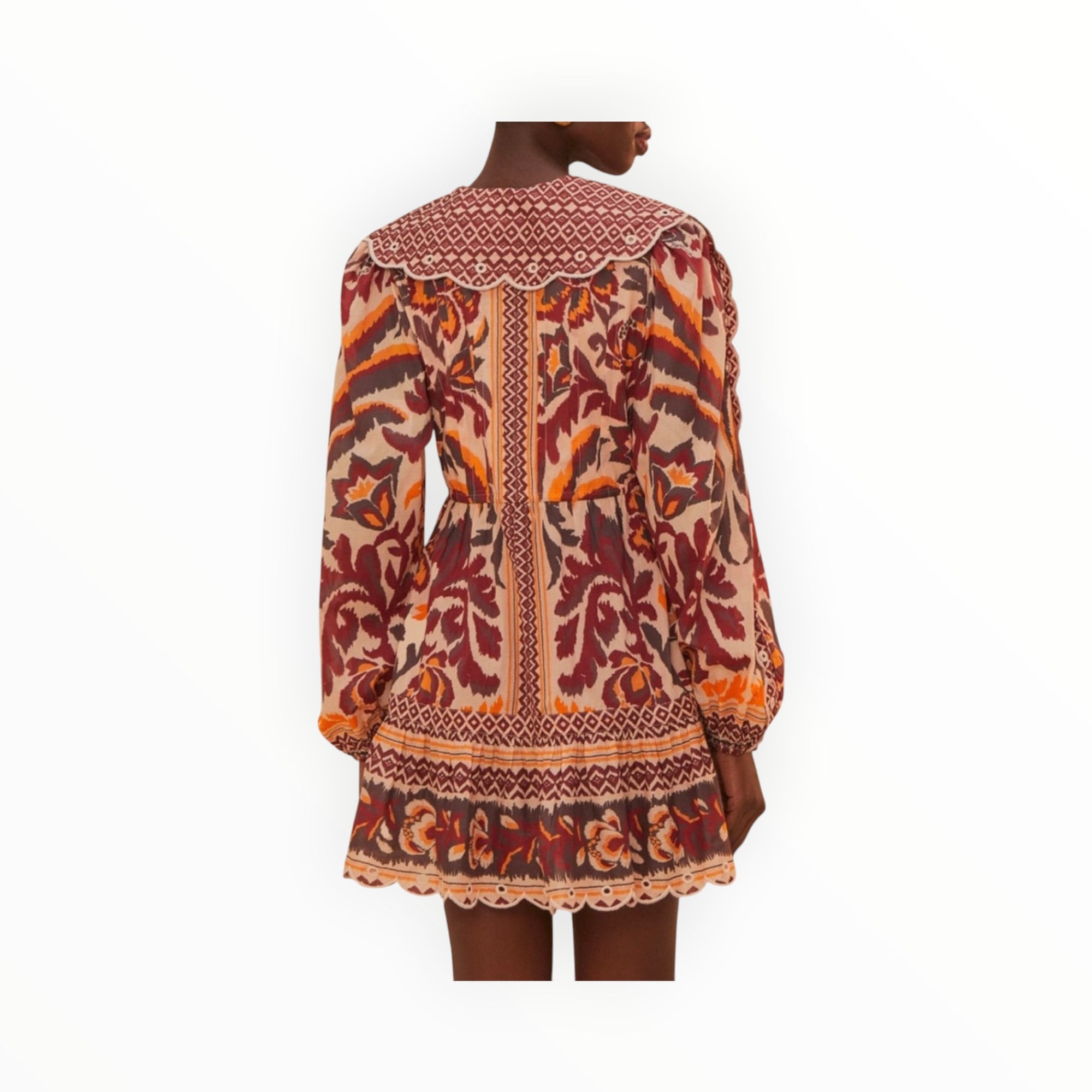 Farm Rio Cream Toucans Scarf Dress - Cream