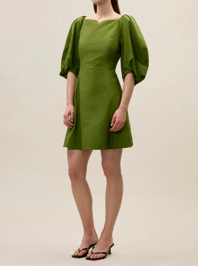 Rebecca Minkoff Isla Poplin Mini Dress - Meadow