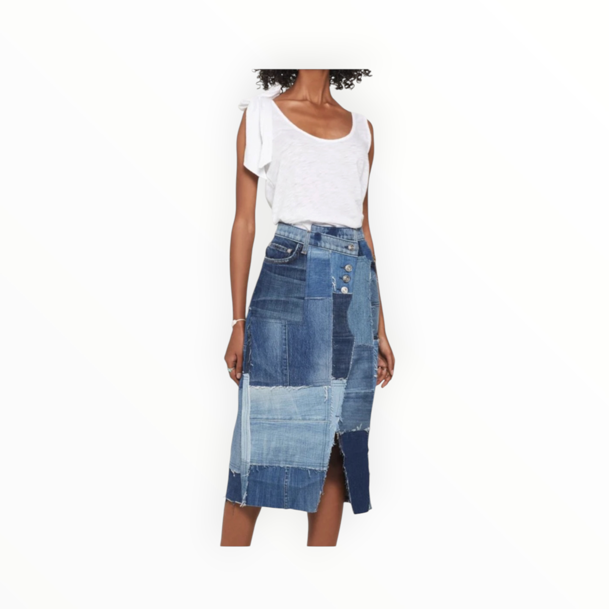Goldie LeWinter Bow Top - White