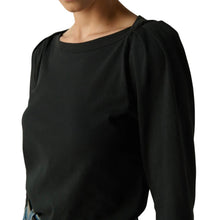 Nation Ltd Amelie Envelepe Neck Top - Jet Black