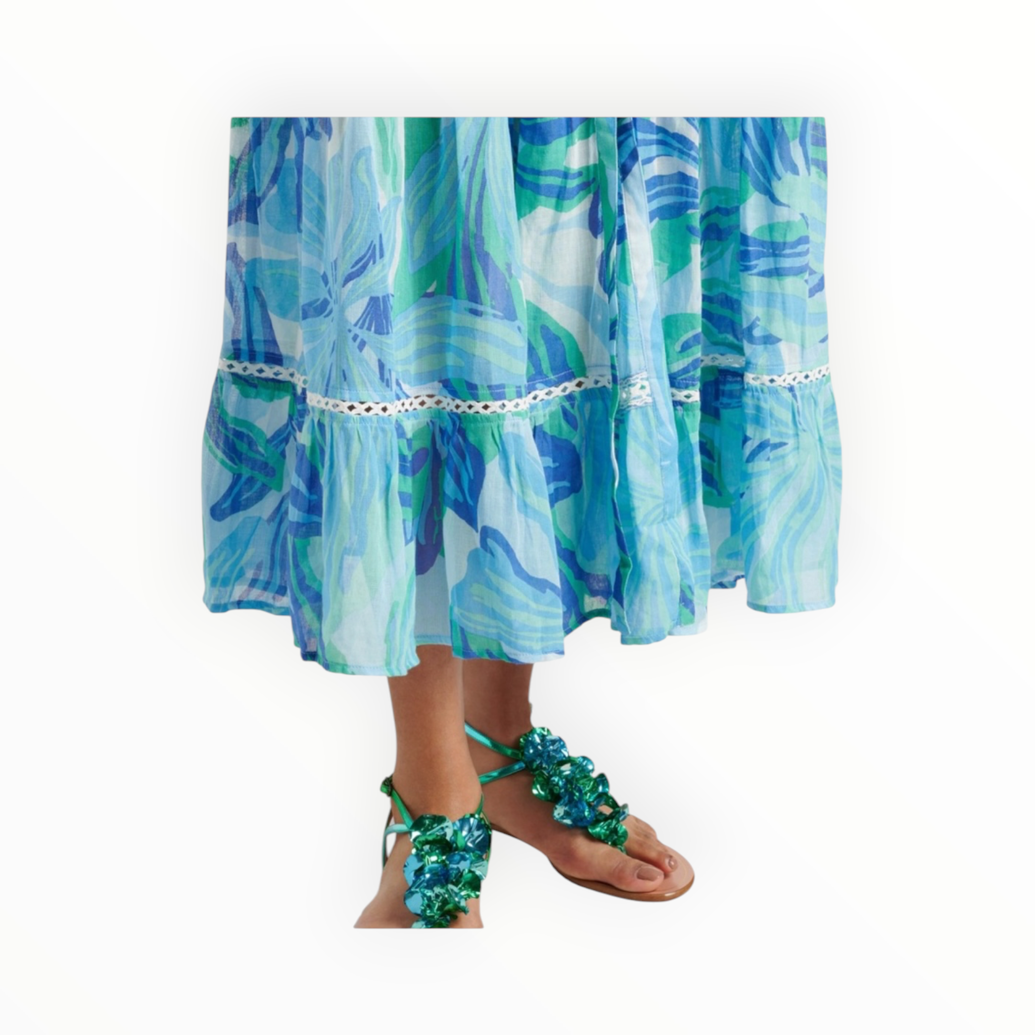 Poupette St. Barth Kora Dress - Blue Seaweed