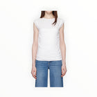 rag & bone The Jersey Banded Top - White