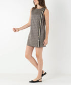 Emily McCarthy Tory Dress - Black Tonal Monogram