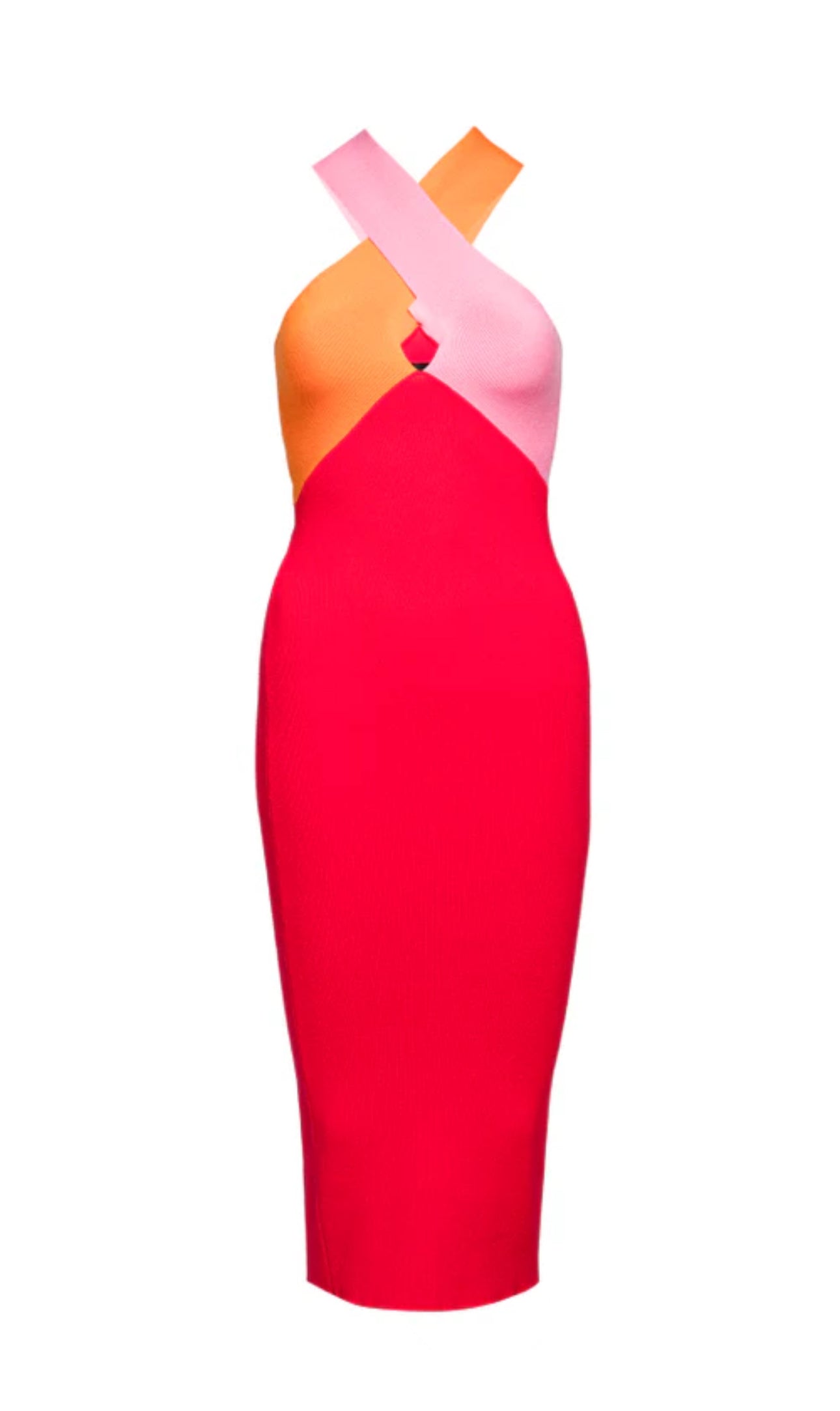 LE SUPERBE Dragon Fruit Dress - Bubblegum/Tangerine/Red