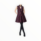 Tara Jamon Rumba Dress - Black Heart Print