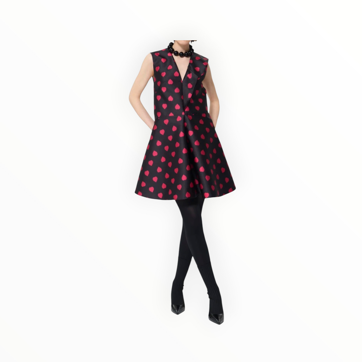 Tara Jamon Rumba Dress - Black Heart Print