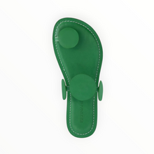 BERNARDO New Moon Toe Ring Sandal - Kelly Green Antique Calf