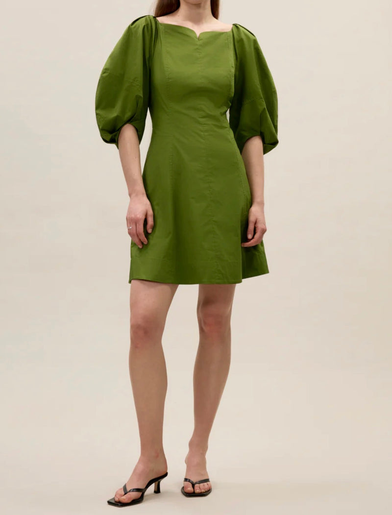 Rebecca Minkoff Isla Poplin Mini Dress - Meadow