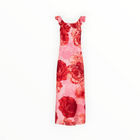 MILLY Scarlett Print Ruffle Midi Dress - Pink Multi