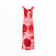 MILLY Scarlett Print Ruffle Midi Dress - Pink Multi