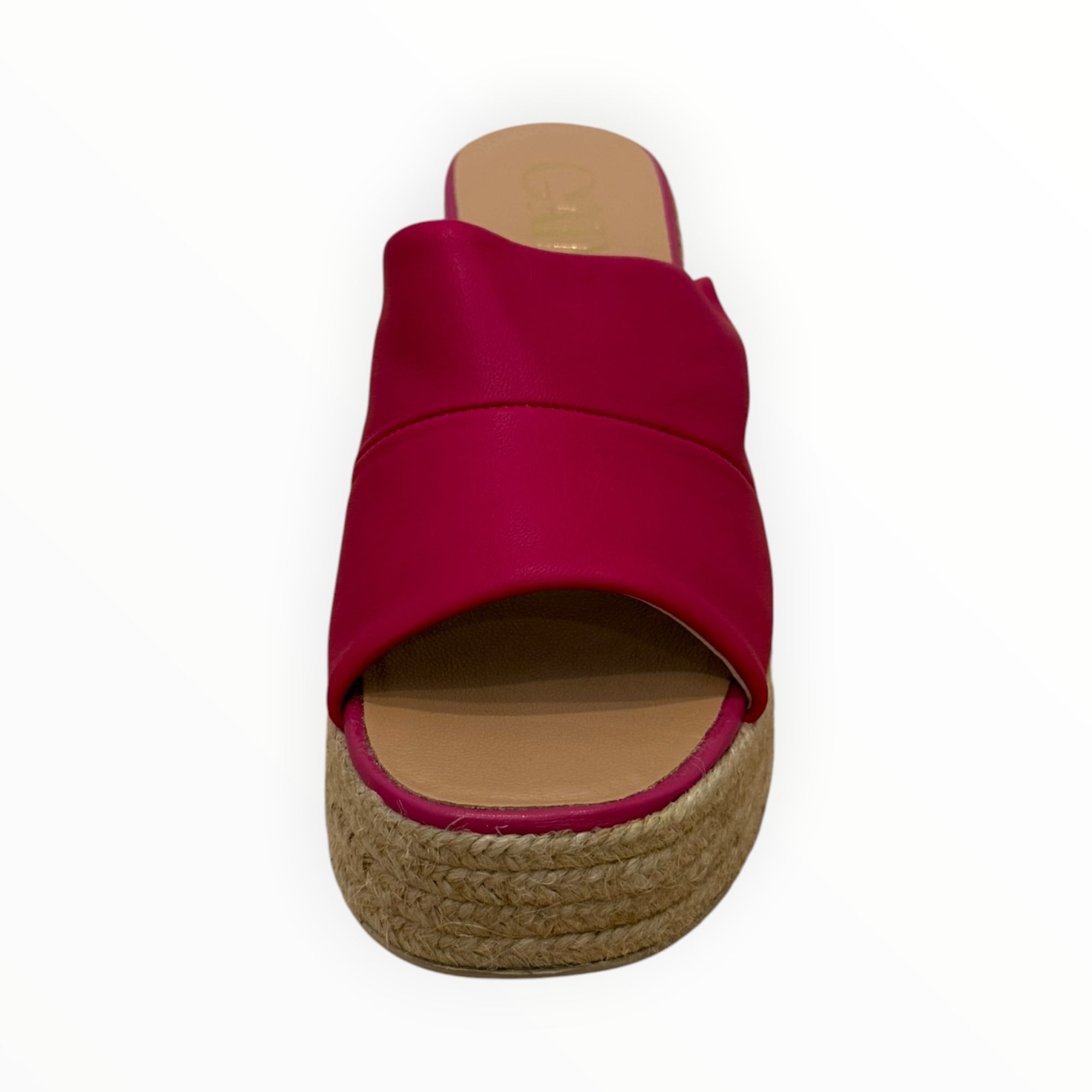 Gaimo Kala Jute Wide Heeled Leather Clogs - Kenzo