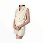 Greylin Haisley Linen Shorts - Stone