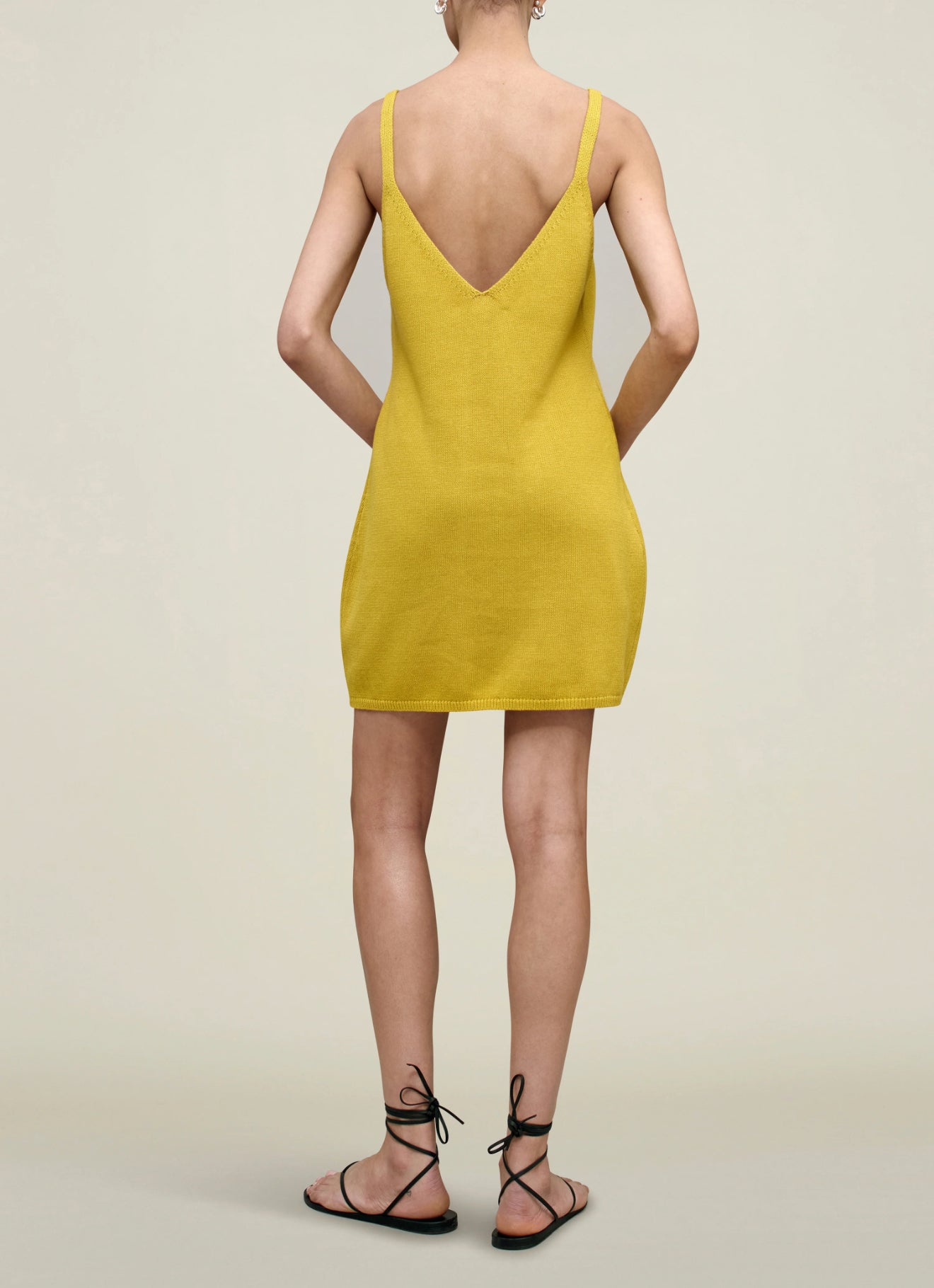 Kallmeyer Fiona Dress in Cotton Wool - Mustard