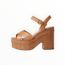 Sam Edelman Trianna Strappy Espadrille Platform Sandals - Cuoio Brown