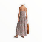 Apiece Apart Jana Ruched Bodice Maxi - Clay Floral