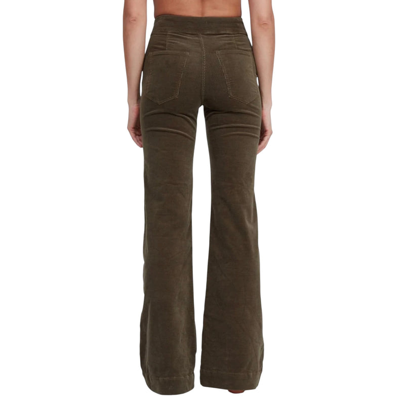 ASKK NY Brighton Wide Leg Cord - Safari Green