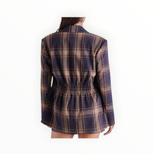 Steve Madden The Frida Blazer - Navy Plaid