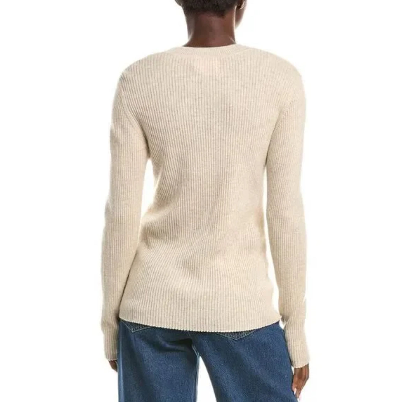 Brodie Cashmere Katie Sweater - Cygnet