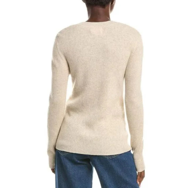 Brodie Cashmere Katie Sweater - Cygnet