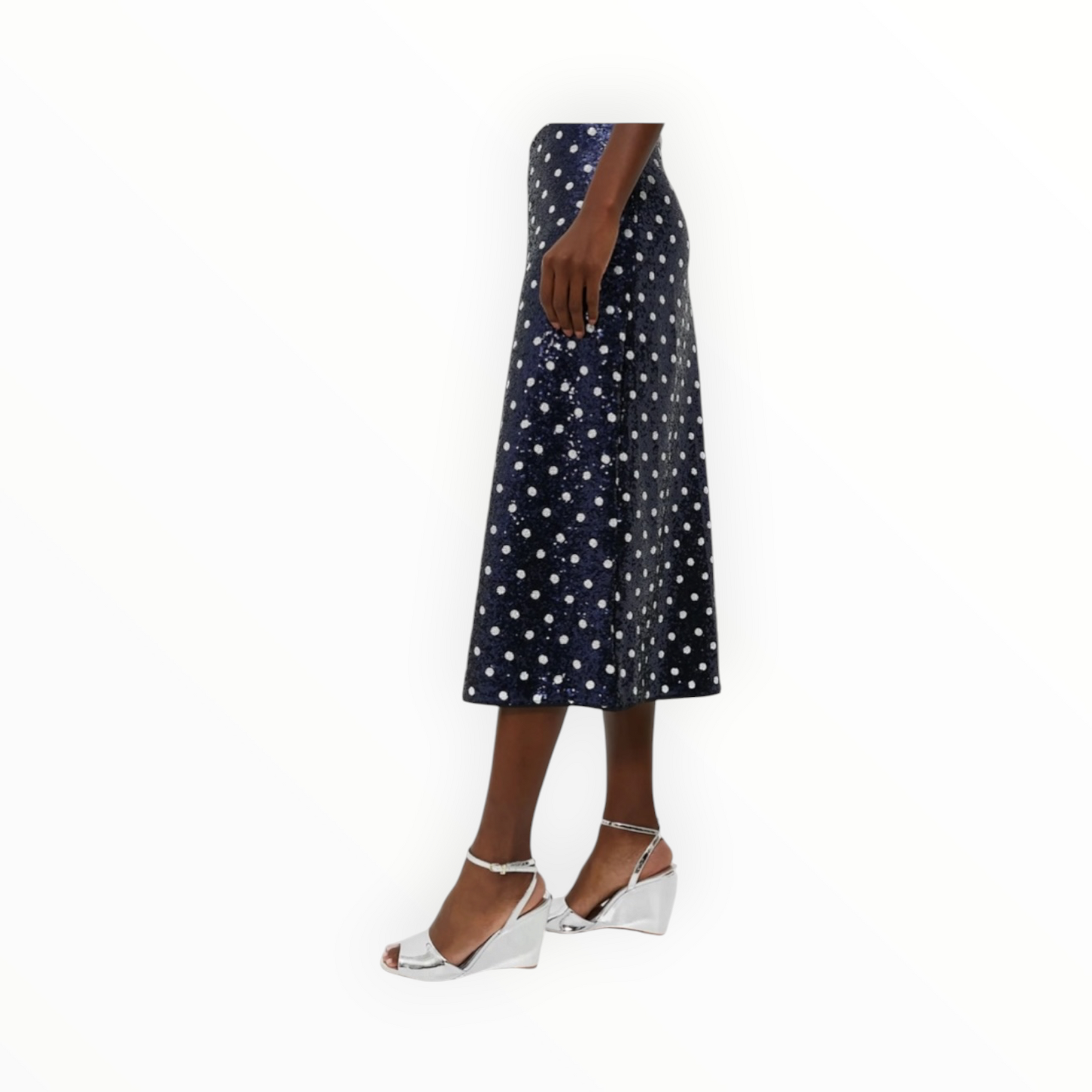 Baum und Pherdgarten Dotted Sequence Jily Skirt - Navy