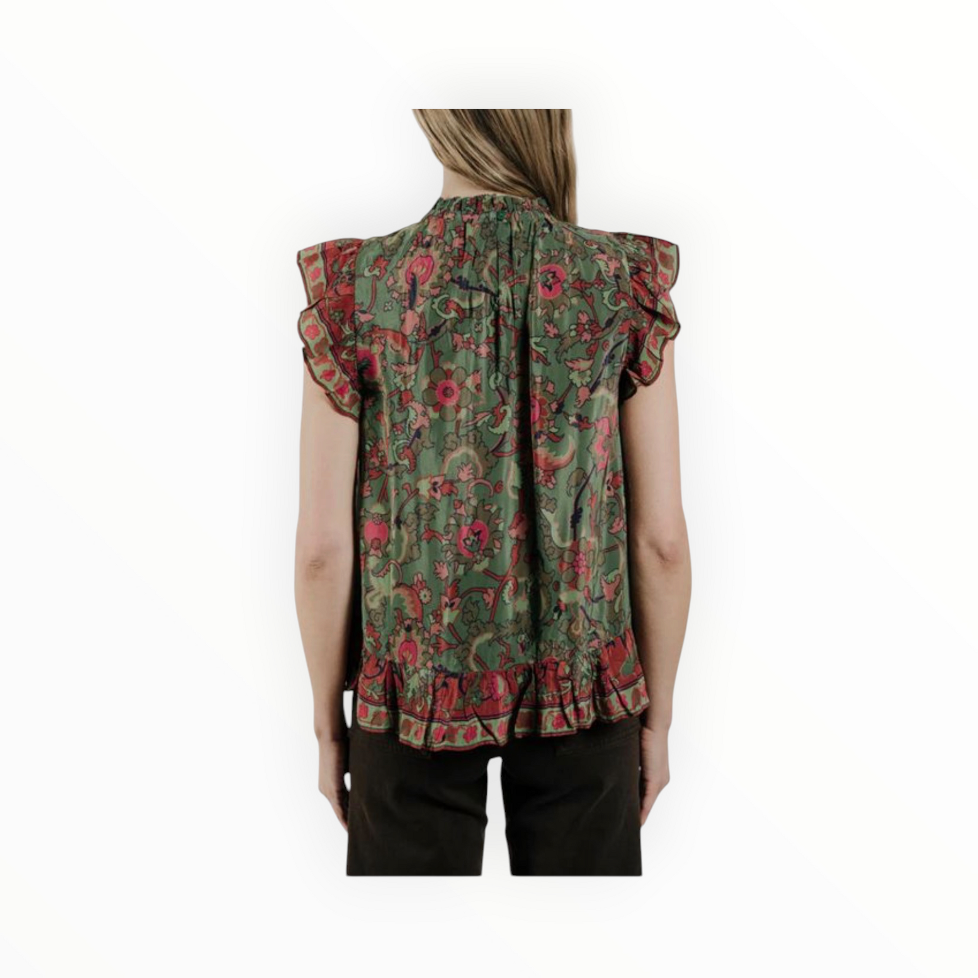 Love the Label Viola Top - Helena Print