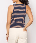 Nation Ltd Abbie Tank - Latte Stripe