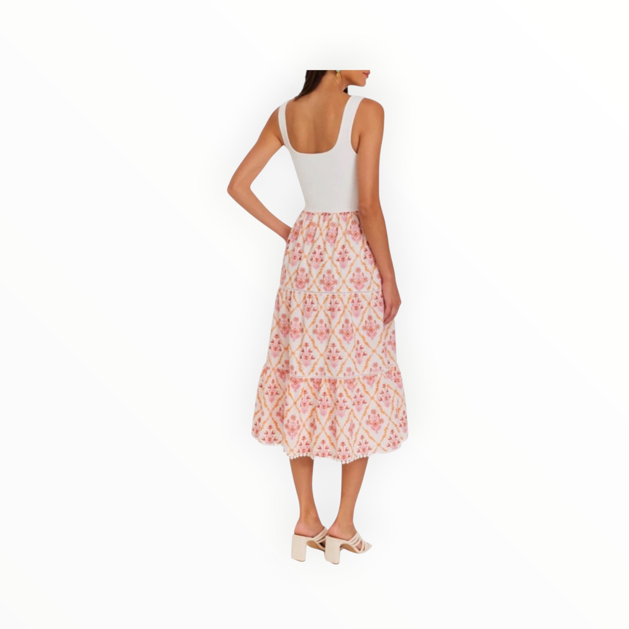Allison New York Pink Cross Stich Giselle Dress