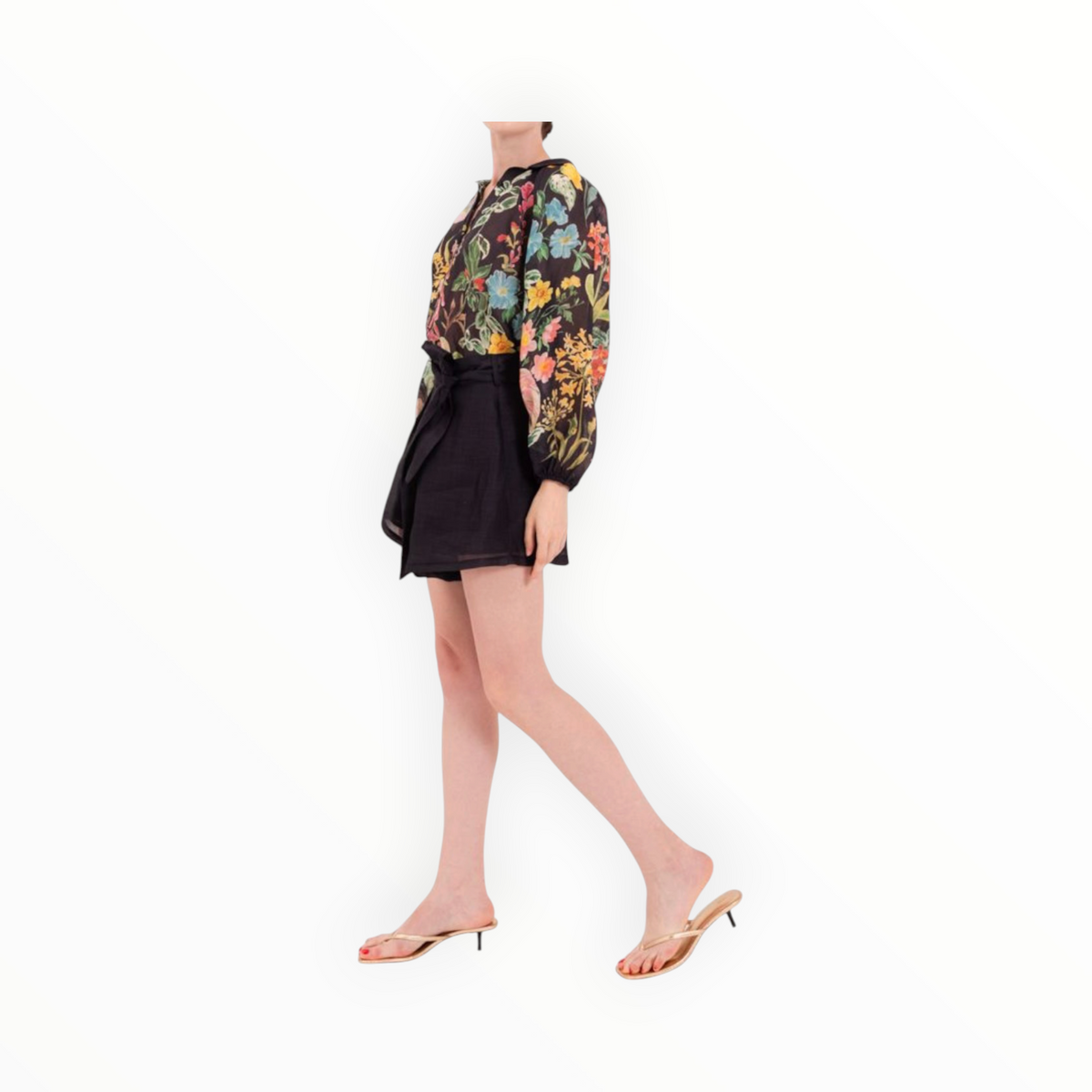 Lavi by Majolavi Floral Blouse - Black