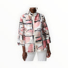 Joseph Ribkoff Organza Abstract Print Boxy Jacket
