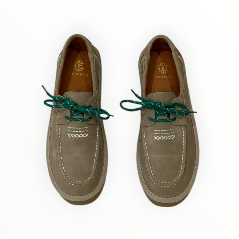 DE SIENA Beaver Lace-Up Shoes - Suede Taupe