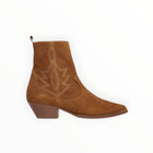 Frēda Salvador Jolene Western Ankle Boot - Bronze Suede