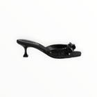 Circus NY Juliana Kitten Heel Mule - Black Fabric
