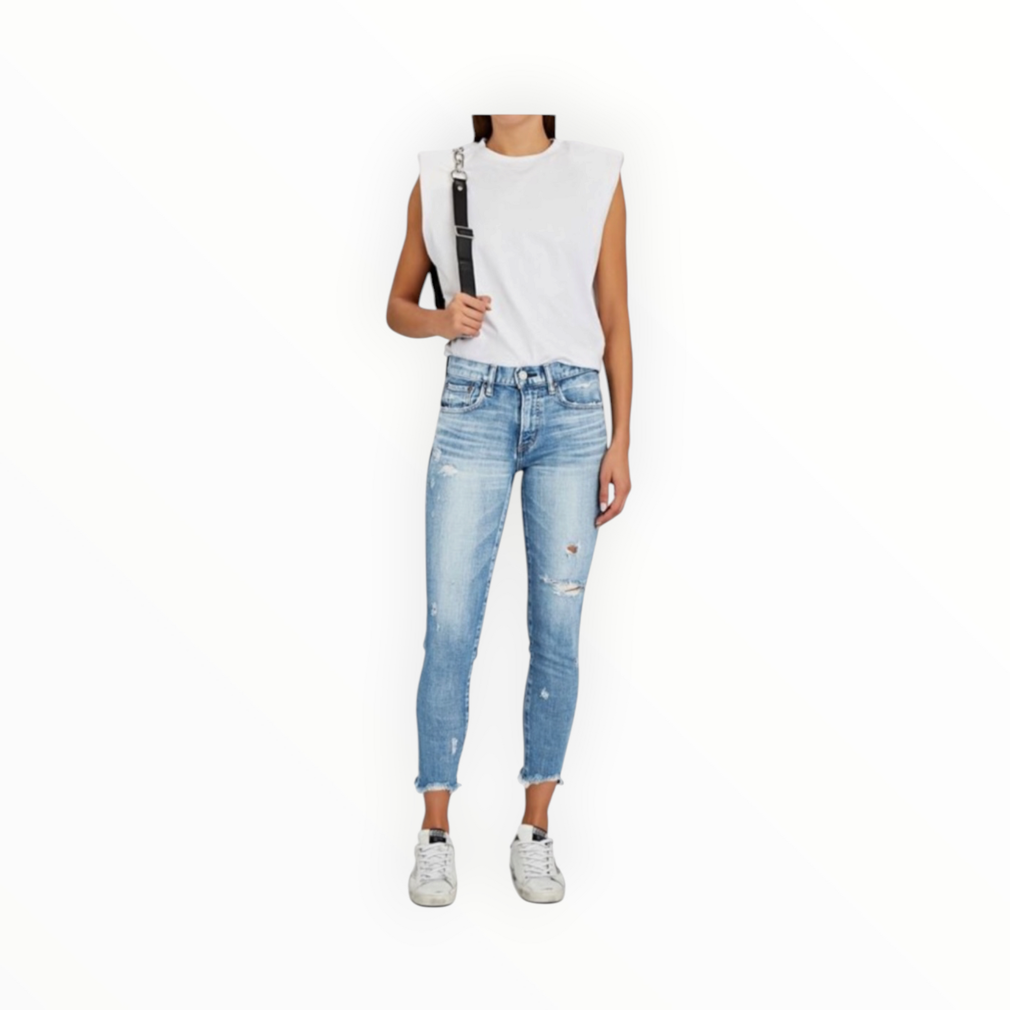Moussy Vintage Glendele Skinny Jeans - Blue Wash