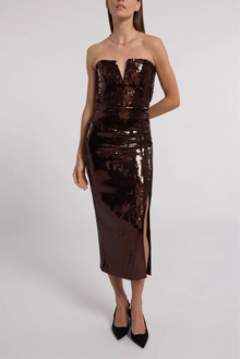 Generation Love Blaine Sequin Dress - Brown