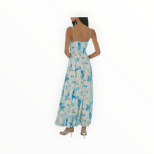 Hutch Tasmin Dress - Ivory/Sky Watercolor Vining Daffodils